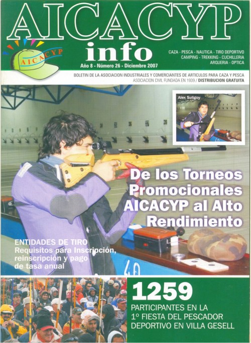 Alex Suligoy dos años después en la tapa de Info Aicacyp